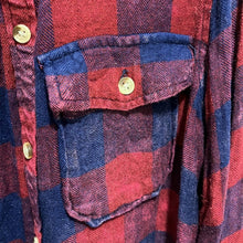 Load image into Gallery viewer, Small Urban Outfitters BDG Blue Red Checkered Light Weight Flannel Button Up Shirt
