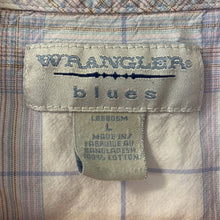 Load image into Gallery viewer, Large Wrangler Blues Vintage Cotton Sleeveless Plaid Pearl Snap Button Up Shirt
