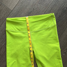 Load image into Gallery viewer, Small Fabletics Angela Capri Perforated Lime Green Cropped Leggings
