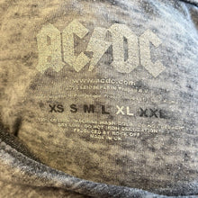 Load image into Gallery viewer, Size XL ACDC Gray Distressed Crew Neck Band T-Shirt
