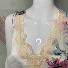 Load image into Gallery viewer, Size Large Secret Treasure Floral Lace Silky Tank Top
