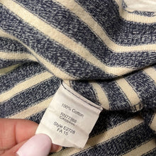 Load image into Gallery viewer, Small Madewell Oversized Blue White Stripe Cotton Long Sleeve Shirt
