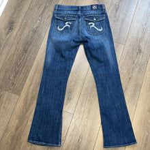 Load image into Gallery viewer, Size 8 Rock &amp; Republic Kasandra Studded Embroidered Cowgirl Western Boot Cut Jeans
