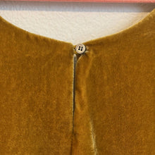Load image into Gallery viewer, Size 2 J. Crew Vintage Gold Velvet Tank Top
