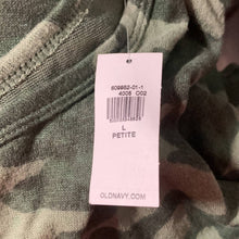 Load image into Gallery viewer, Large Petite Old Navy NWT Green Camo Long Sleeve Tee
