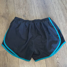 Load image into Gallery viewer, Medium Nike Dri-Fit Black &amp; Teal Athletic Shorts
