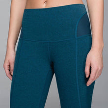 Load image into Gallery viewer, Sz 8 Lululemon Devi Yoga Crop Leggings Heather Teal
