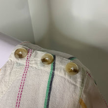Load image into Gallery viewer, XL Cristopher &amp; Banks Colorful Striped Button Shoulder Linen Top
