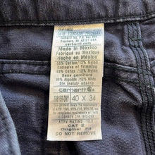 Load image into Gallery viewer, Size 40x34 Carhartt Mens Plus Size Navy Blue Utility Work Pants
