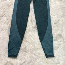 Load image into Gallery viewer, Sz XS PINk Victoria’s Secret Teal &amp; Black High Waisted Leggings
