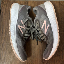 Load image into Gallery viewer, Size 9 New Balance Gray Pink White Running Tennis Shoes
