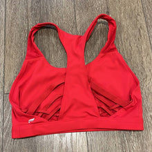Load image into Gallery viewer, Small Fabletics Bright Red Criss Cross Strappy Sports Bra
