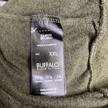 Load image into Gallery viewer, Size XXL Buffalo David Bitton NWOT Green Stars Tunic Long Sleeve Top

