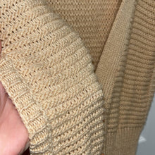 Load image into Gallery viewer, Large Anthropologie MOTH Cream Knit Sleeveless Dolman V-Neck Button Up Sweater Vest
