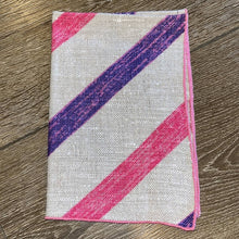 Load image into Gallery viewer, Magenta Pink &amp; Purple Stripe Cloth Napkins

