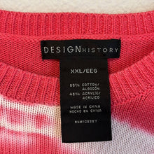 Load image into Gallery viewer, Size XXL Design History Red White Tie Dye Sweater
