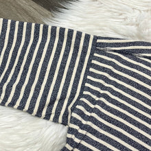 Load image into Gallery viewer, Small Madewell Oversized Blue White Stripe Cotton Long Sleeve Shirt
