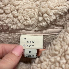 Load image into Gallery viewer, Medium A New Day Light Pink Sherpa Cowl Neck Pull Over Top
