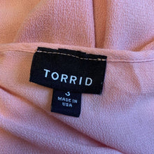 Load image into Gallery viewer, Size 3X Torrid NWOT Pink Peasant Style Long Sleeve Top
