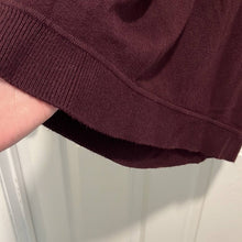 Load image into Gallery viewer, Medium French Connection Plum Dark Purple Crew Neck Long Sleeve Sweater
