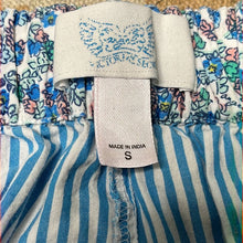 Load image into Gallery viewer, Size Small Victoria’s Secret Blue White Stripped Cotton Sleep Pants
