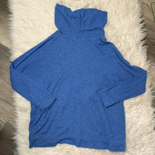 Load image into Gallery viewer, Large Jack By BB Dakota Blue Creature of Comfort Rib Knit Cowl Neck Shirt

