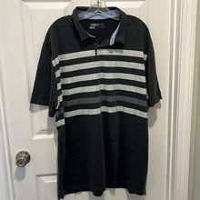 Load image into Gallery viewer, Size XXL Nike Men’s Plus Golf Standard Fit Gray Stripe Short Sleeve Polo Shirt
