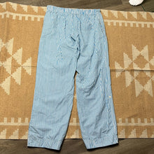Load image into Gallery viewer, Size Small Victoria’s Secret Blue White Stripped Cotton Sleep Pants
