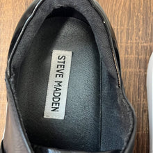 Load image into Gallery viewer, Size 10 Steve Madden Black Slip On Edison Sneakers

