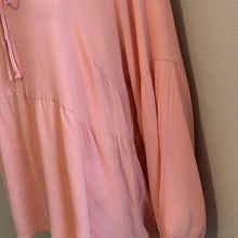 Load image into Gallery viewer, Size 3X Torrid NWOT Pink Peasant Style Long Sleeve Top
