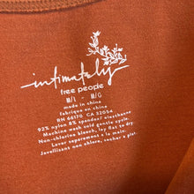 Load image into Gallery viewer, Medium/ Large Free People Intimately Burnt Orange Scoop Neck Crop Top
