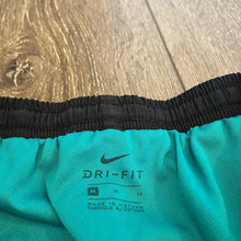 Load image into Gallery viewer, Medium Nike Dri-Fit Black &amp; Teal Athletic Shorts
