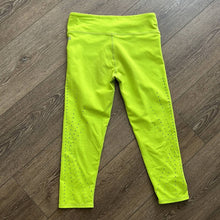 Load image into Gallery viewer, Small Fabletics Angela Capri Perforated Lime Green Cropped Leggings
