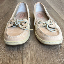 Load image into Gallery viewer, Size 8.5 Sperry Angelfish Leopard Sequin Slip On Loafers Boat Shoes
