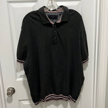 Load image into Gallery viewer, Size 7 (3XL ) Ted Baker London Mens Dark Gray &amp; Purple Stripe Polo Shirt
