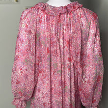 Load image into Gallery viewer, Sz Small Free Ppl Feeling Groovy Maxi Peasant Prairie Dress in Pink Print
