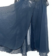 Load image into Gallery viewer, Medium Victoria’s Secret Vintage Navy Blue/ Black Lace Babydoll Lingerie Top

