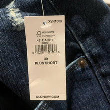 Load image into Gallery viewer, Size 30 Old Navy NWT Power Slim Straight High Rise Distressed Jeans
