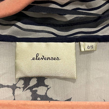 Load image into Gallery viewer, One Size Anthropologie Elevenses Silk Palolem Chiffon Navy White Floral Kimono
