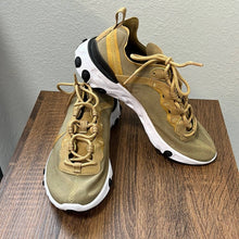 Load image into Gallery viewer, Size 6 Nike React Element 55 'Metallic Gold' Tennis Shoes
