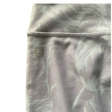 Load image into Gallery viewer, Medium Fabletics Gray Floral Cropped Leggings
