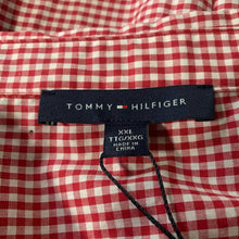 Load image into Gallery viewer, Size XXL Tommy Hilfiger NWT Red &amp; White Gingham Print Tie Blouse
