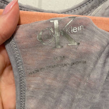 Load image into Gallery viewer, Medium Calvin Klein Gray Semi Sheer Tank Top
