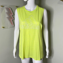 Load image into Gallery viewer, Size Large Adidas Neon Yellow Green Work Out Tank
