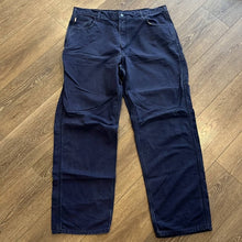 Load image into Gallery viewer, Size 40x34 Carhartt Mens Plus Size Navy Blue Utility Work Pants
