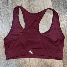 Load image into Gallery viewer, Medium Joylab Wine Red Perforated Sports Bra
