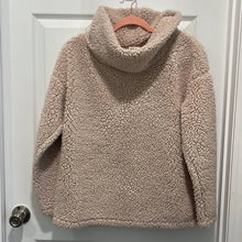Load image into Gallery viewer, Medium A New Day Light Pink Sherpa Cowl Neck Pull Over Top
