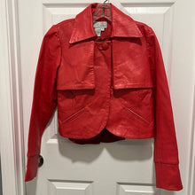 Load image into Gallery viewer, Size 10 Spiegel Vintage Western Red Leather Jacket
