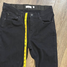 Load image into Gallery viewer, Size 30 A Loves A Boutique Black Denim Raw Hem Bell Bottom Flare Jeans
