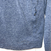 Load image into Gallery viewer, Medium Eddie Bauer Navy Blue Quilted 3/4 Zip Pull Over
